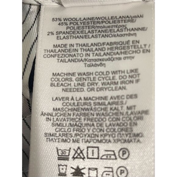 Brooks Brothers Red Fleece Womens Navy Wool-Blend Slim Fit Dress Pants Size 14 - Picture 8 of 13